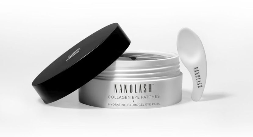 Kollagen ögonplåster nanolash